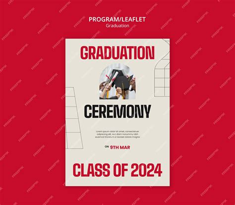 Premium Psd Graduation Celebration Leaflet Template