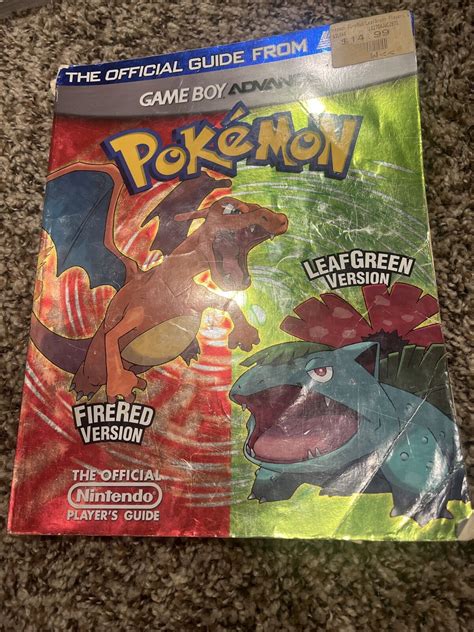 Pokemon FireRed And LeafGreen Official Prima Strategy Guide Values MAVIN