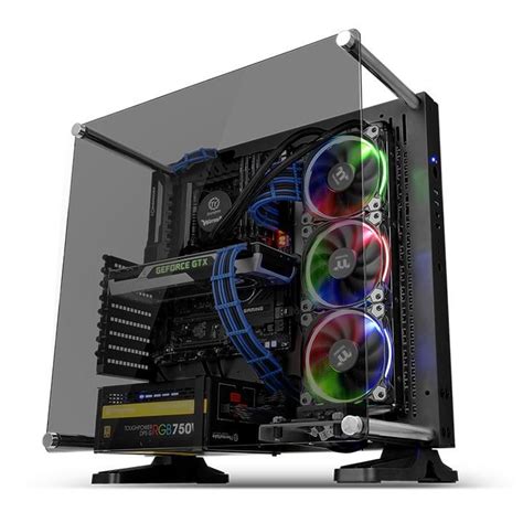 Thermaltake Core P3 Tg Black Atx Open Frame Panoramic Viewing Tt Lcs Certified Gaming Computer