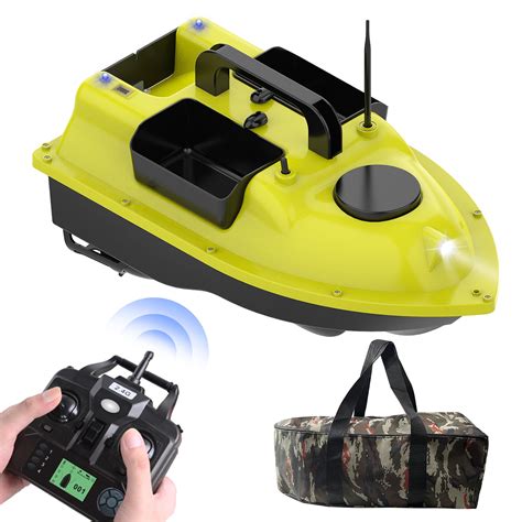 Bisofice GPS Fishing Bait Boat, Remote Control Boat with Automatic Bait ...