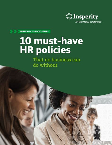 10 Must Have Hr Policies That No Business Can Do Without Insperity