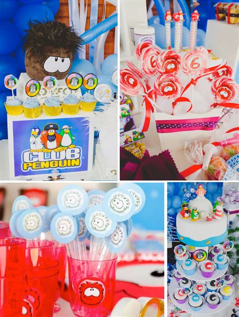 Kara's Party Ideas Disney's Club Penguin Themed Birthday Party | Kara's ...