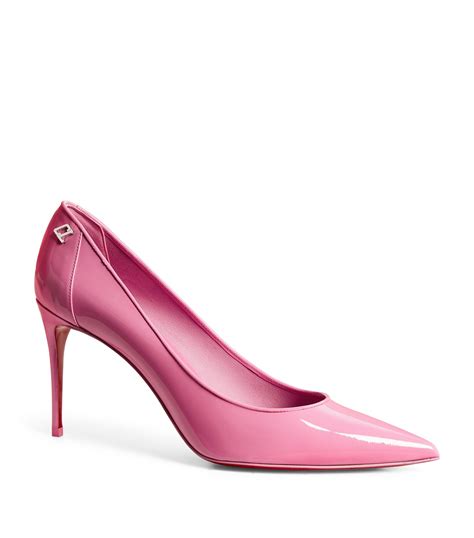 Womens Christian Louboutin Pink Sporty Kate Patent Leather Pumps