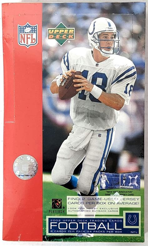 2002 Upper Deck Football Hobby Box Reed Buy Da Card World