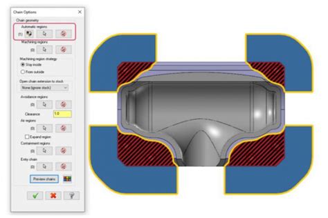 New Mastercam 2022 Features Region Chaining For 2d