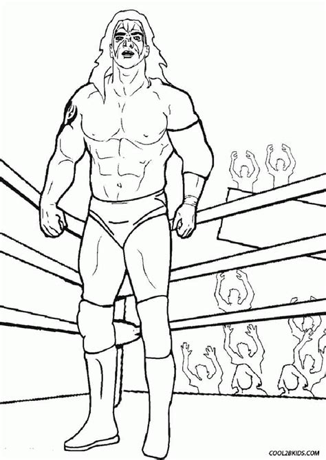 Wwe Coloring Pages Kane Clip Art Library