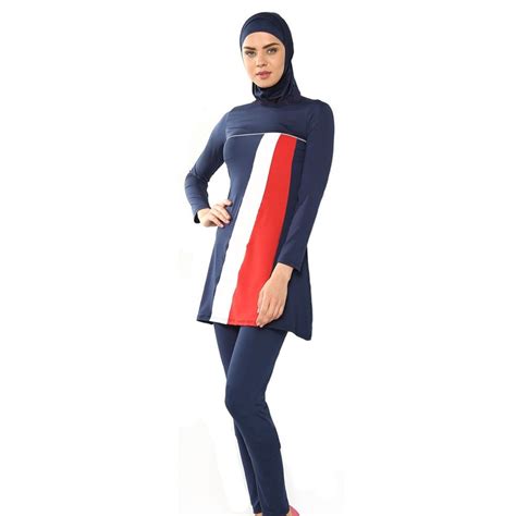 2 Piece Full Cover Modest Islamic Muslim Ladies Girls Swimwear Swimsuit