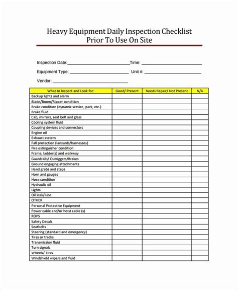 General Contractor Checklist Template In Word Processors Spreadsheets