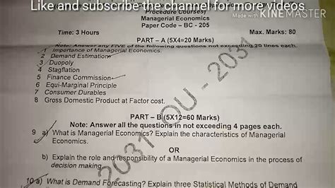 2osmania University Ou 2nd Semester Question Paper 2019 In