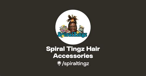 Spiral Tingz Hair Accessories Instagram Facebook Tiktok Linktree