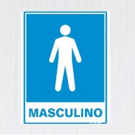 Placa Em Poliestireno 15x20cm Sanitario Masculino 220ad RMC Casa