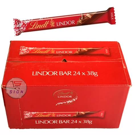 LINDT LINDOR MILK Chocolate Bar 38g X 24 Bars SAME DAY DISPATCH EUR 30