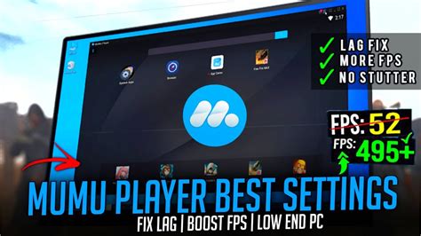 Mumu Player Lag Fix Best Settings For Low End Pc Youtube