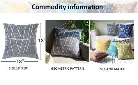 Amazon Top Finel Geometric Decorative Throw Pillow Covers Soft