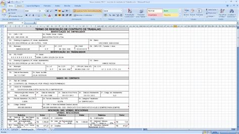 Modelo De Termo De Rescisão Em Excel Guia Completo Exato