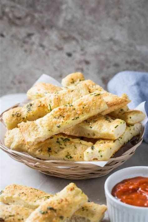 Garlic Parmesan Breadsticks Recipe Sugar And Soul