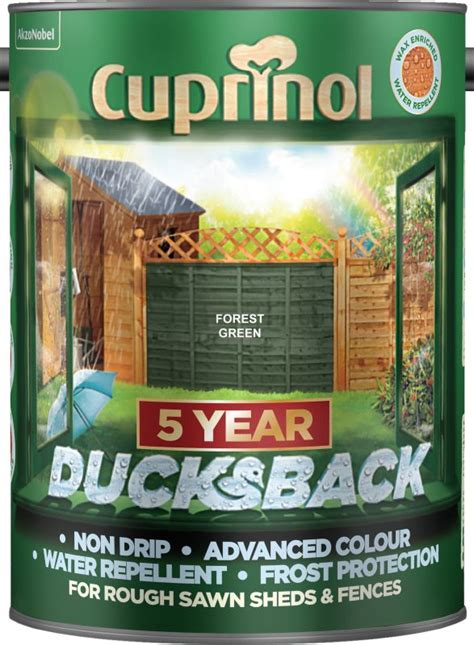 Cuprinol Ducksback Forest Green 5 Litres - Timbermills