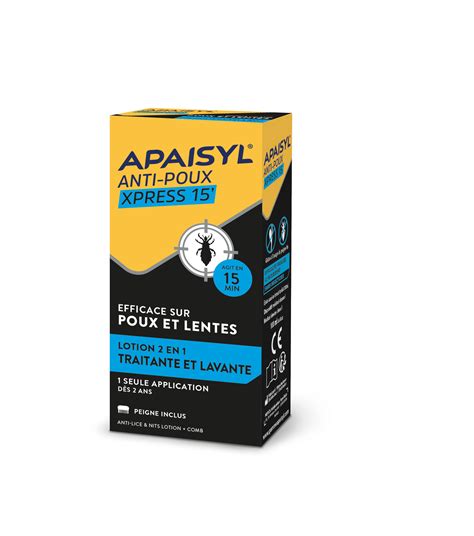 Apaisyl Anti Poux Et Lentes Apaisyl Poux Flacon De 100 Ml Peigne