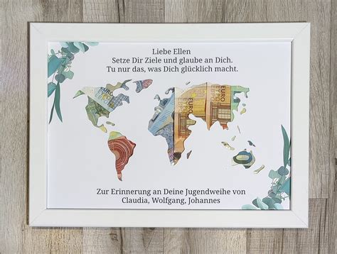 Jugendweihe Geldgeschenk Individuelles Geschenk Zur Etsy