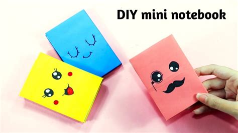 Diy Mini Notebooks One Sheet Of Paper Without Glue Mini Stationery At Home School Craft