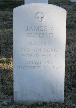 Pvt James Alex Buford Find A Grave Memorial