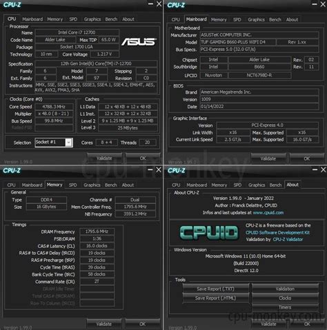 Intel Core I7 12700 Benchmark Test E Specifiche