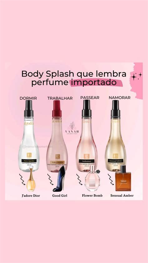 Body Splash Eudora Que Lembram Perfume Importado Perfumes Importados