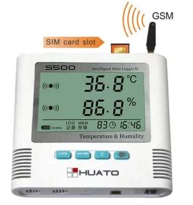 Gsm Sms Message Alarm Sound Light Alarm Temperature Humidity Data