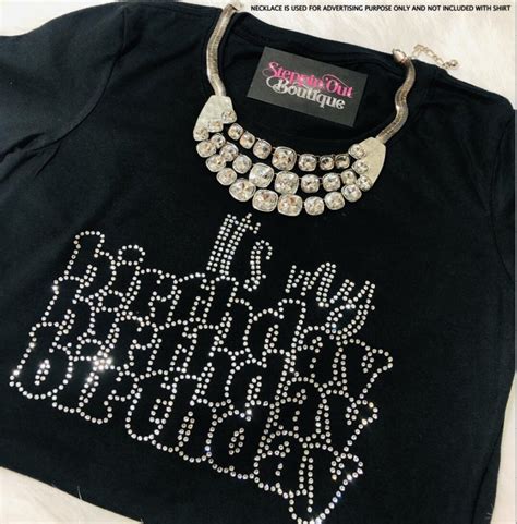 Its My Birthday Bling Shirt Rhinestone Birthday Shirt Birthday