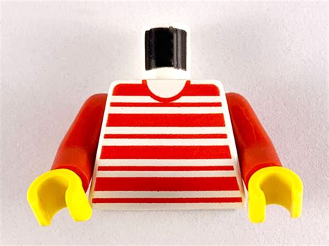 Bricklink Part Px C Lego Torso Horizontal Red Stripes Pattern