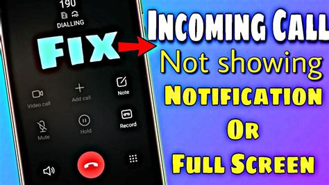 How To Fix Incoming Call Not Showing Full Screen On Display In Android