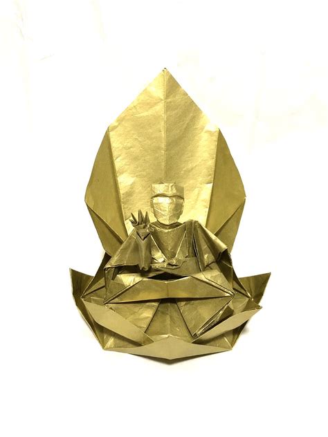 Buddha Designed By Hojyo Takashi Origami Origamiart Flickr