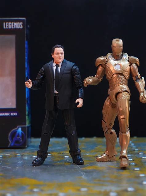 Action Figure Happy Hogan E Homem De Ferro Iron Man Mark Xxi Homem De