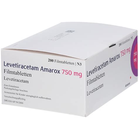 LEVETIRACETAM Amarox 750 Mg Filmtabletten 200 St Mit Dem E Rezept