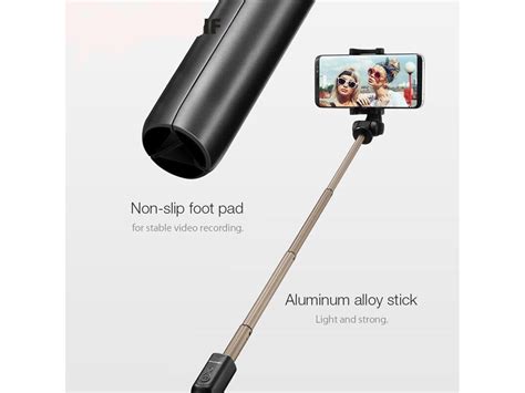 Selfie Stick Slowmoose Bs Sem Fio Bluetooth Extens Vel Dobr Vel Para