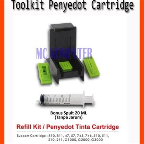 Toolkit Model Tinggi Penyedot Cartridge Original Canon Hp Lazada