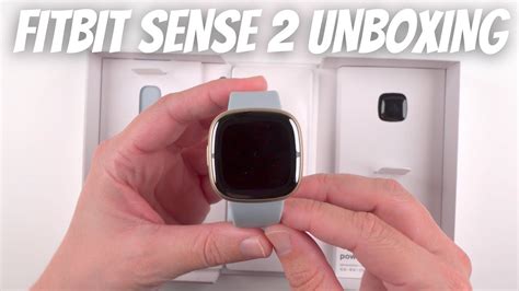 Fitbit Sense Unboxing Soft Gold Blue Mist Youtube