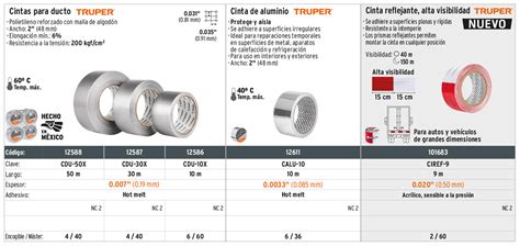 TRUPER Cintas Adhesivas Tirro Cintas Para Ducto De Aluminio Y