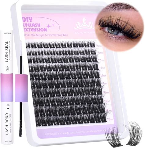 Amazon Wispy Lash Clusters Kit Fluffy Eyelash Extension Kit