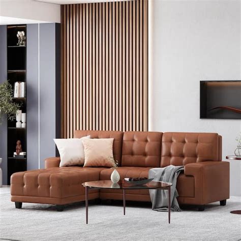 Leather Sectional Sofa With Chaise Lounge Cabinets Matttroy