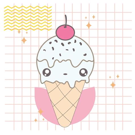 Premium Vector Ice Cream Cone Illustration Vector