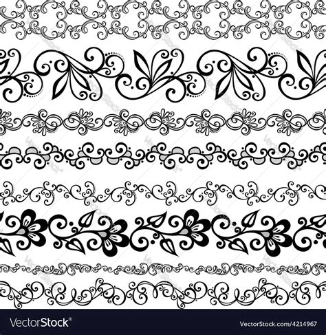 Set Of Ornate Design Elements Royalty Free Vector Image