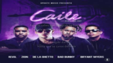 Revol Bad Bunny And Bryant Myers Caile Letra Feat Zion And De La Ghetto Youtube