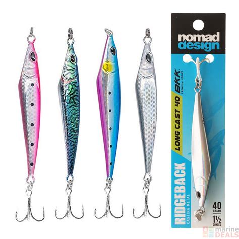 Buy Nomad Design Ridgeback Long Cast Jig 40g Online At Marine Nz