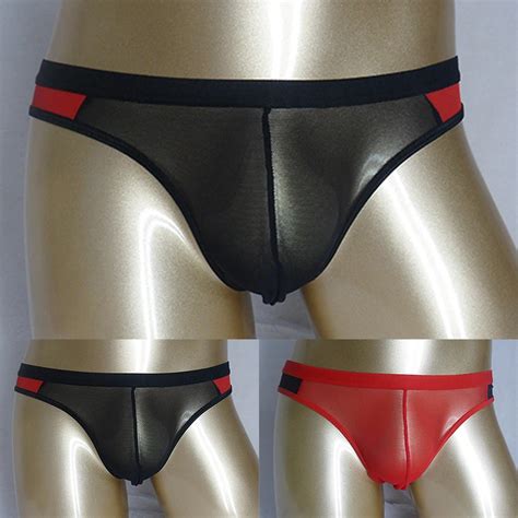 Hot Men G String Briefs Low Rise Convex Pouch Underpants Thong Bikini