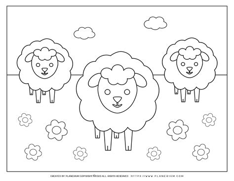 Easter Lamb Coloring Pages Printable Free