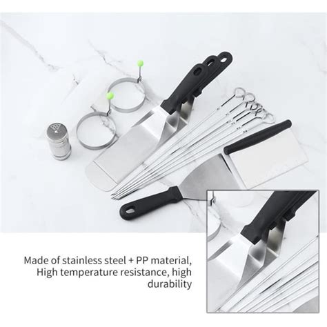 17Pcs Ensemble Barbecue Outils De Barbecue En Acier Inoxydable Barbecue