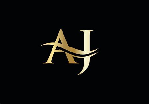 Initial Aj Letter Business Logo Design Vector Template With Minimal And