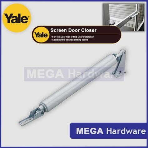 YALE Screen Door Closer Aluminum Door Closer Storm Door Closer Easy