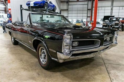 1966 Pontiac Gto 3890 Miles Black Convertible 389ci V8 4 Speed Manual For Sale Pontiac Gto